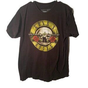 Guns N' Roses Mens Official Licensed Bullet Logo T-Shirt Black‎ L